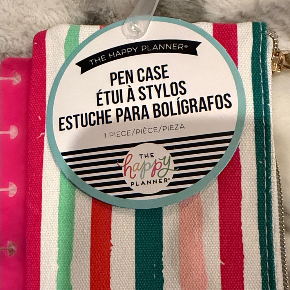 The Happy Planner Multicolor Striped Pen Case